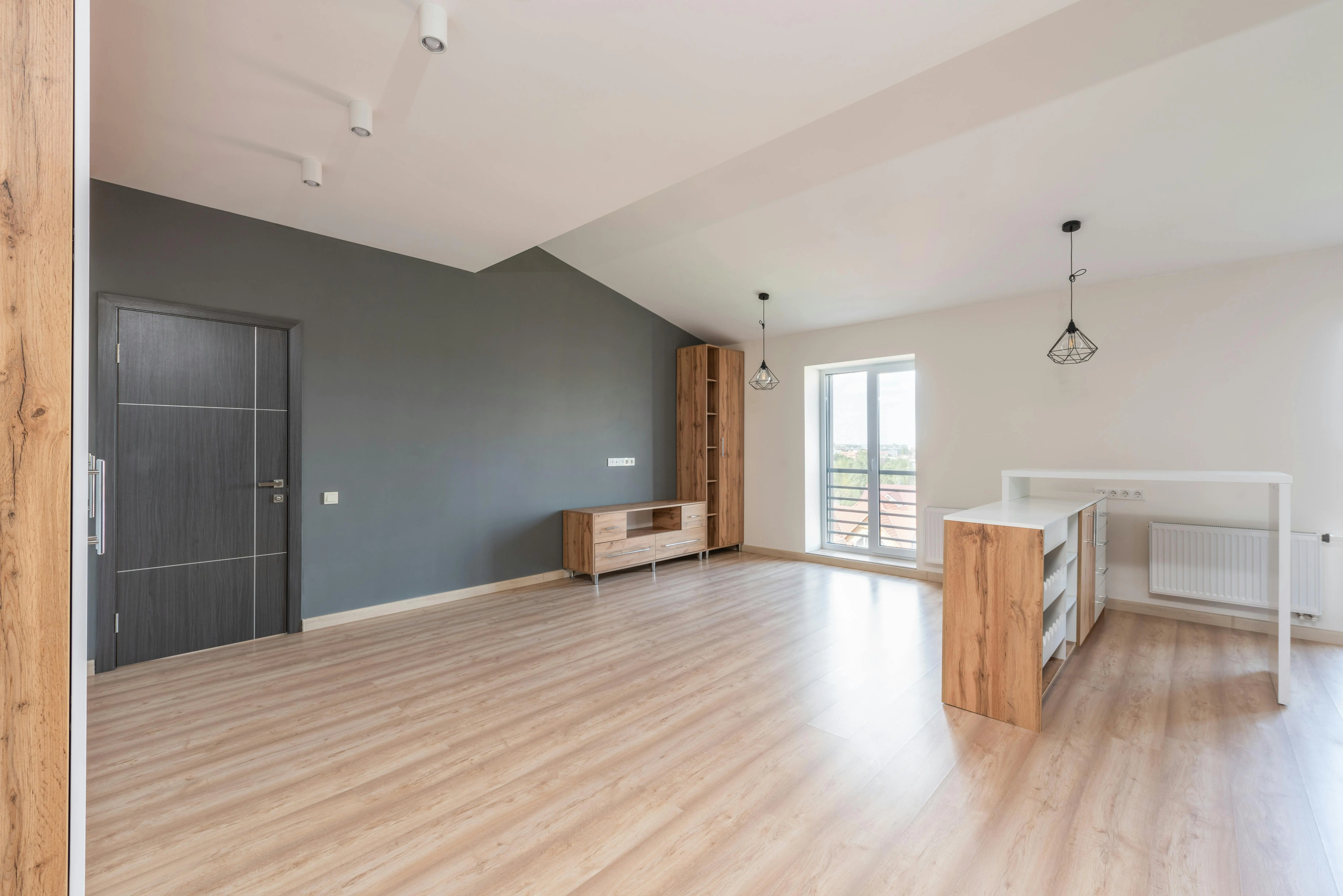 Oklahoma City home with an accent wall painted
