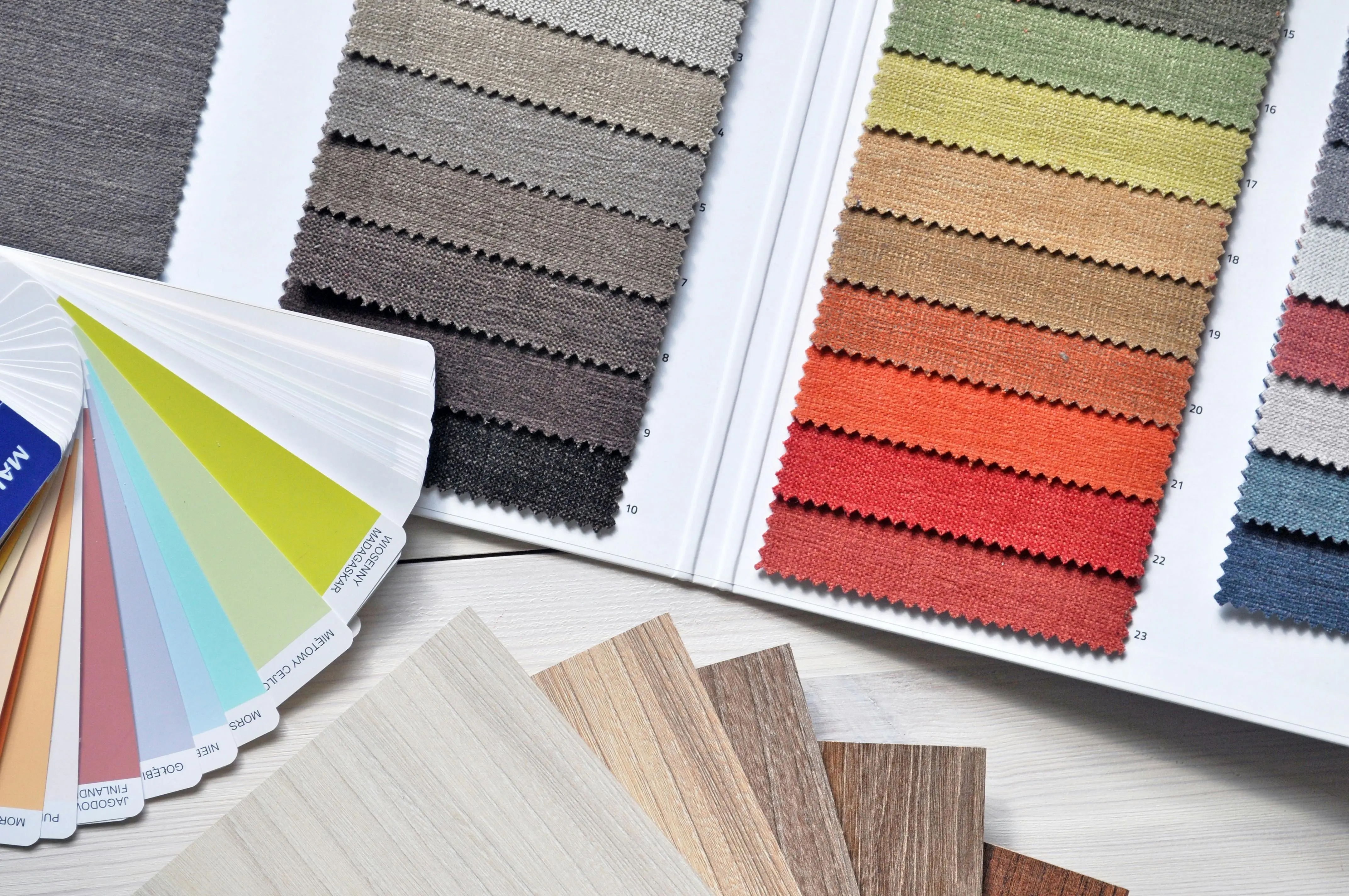 Color palette alluding to color psychology