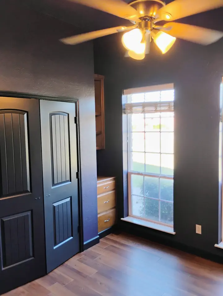 Interior house tricorn black painting in Edmond, OK