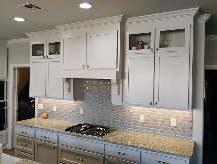 Interior cabinet painting in Oklahoma City