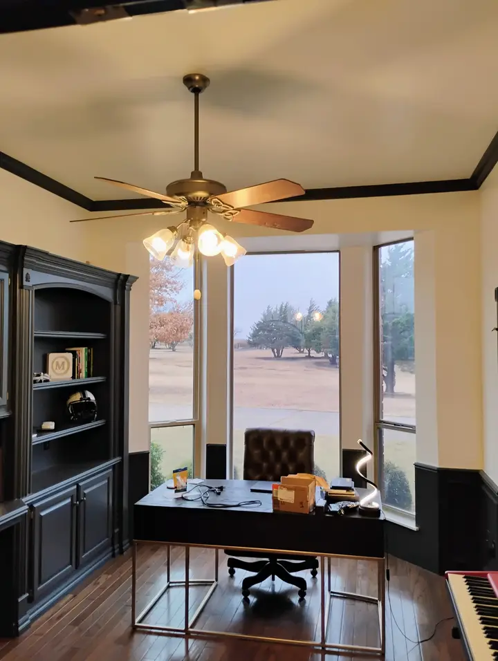 Interior house tricorn black painting in Edmond, OK