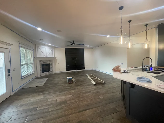 Interior Painting in Edmond, Oklahoma. Swiss Coffee Color