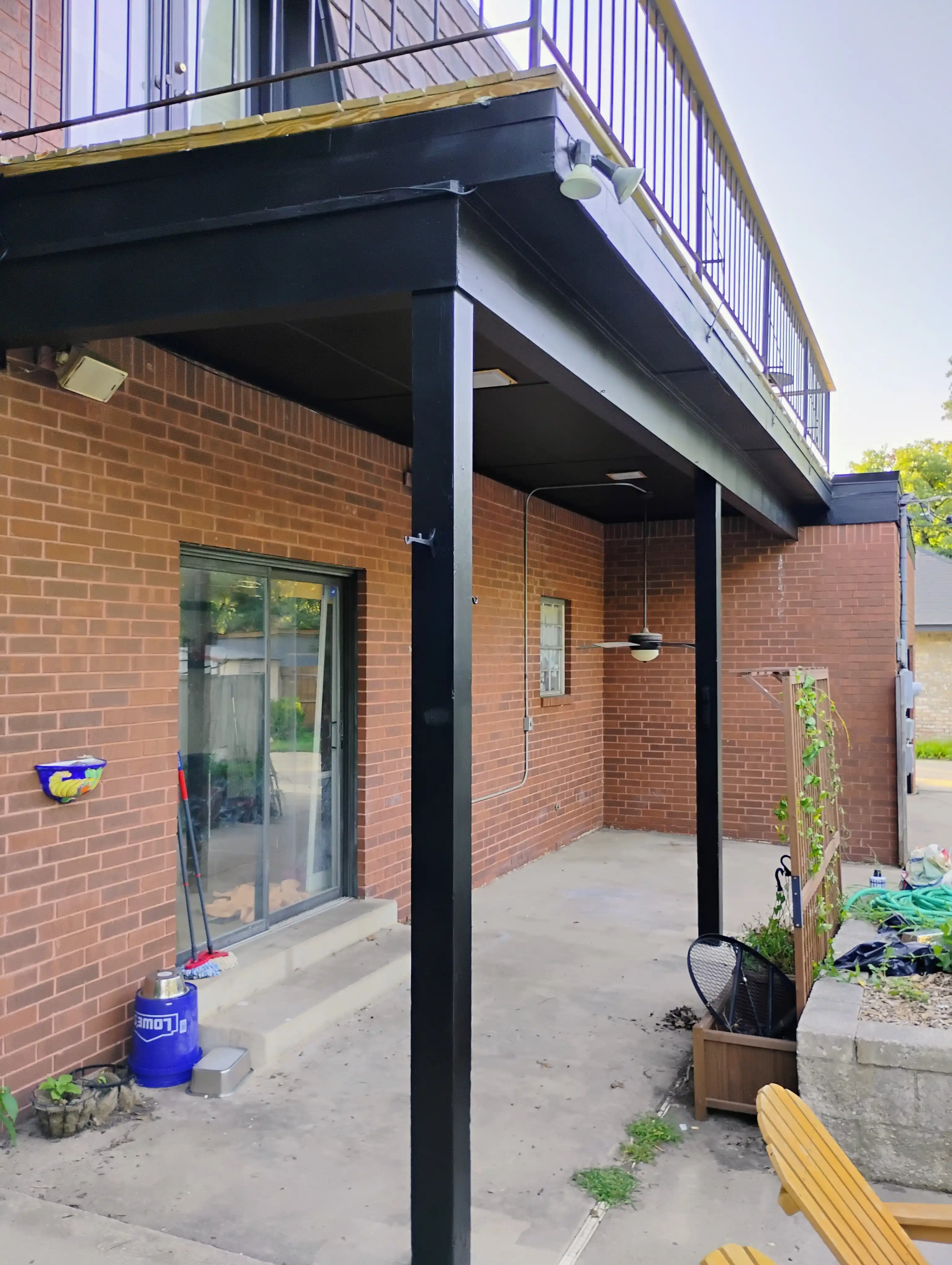 Exterior house tricorn black painting in Oklahoma City